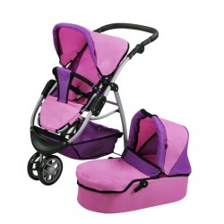 Różowy wózek dla lalek Cico...