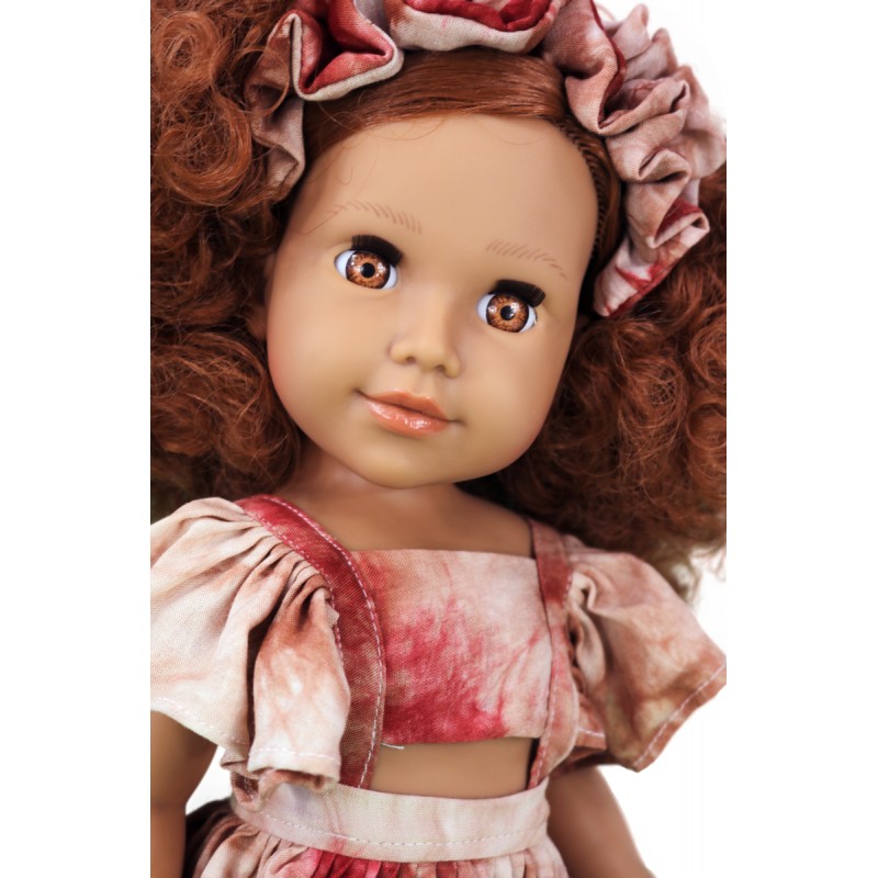 Lalka mulatka 47 cm w sukience Urbidolls