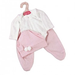 Białe body ze różowymi spodniami dla lalki Antonio Juan 91033_23