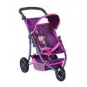 Różowy wózek dla lalek spacerówka Jogger Lio Knorr Toys 80268