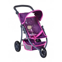 Różowy wózek dla lalek spacerówka Jogger Lio Knorr Toys 80268