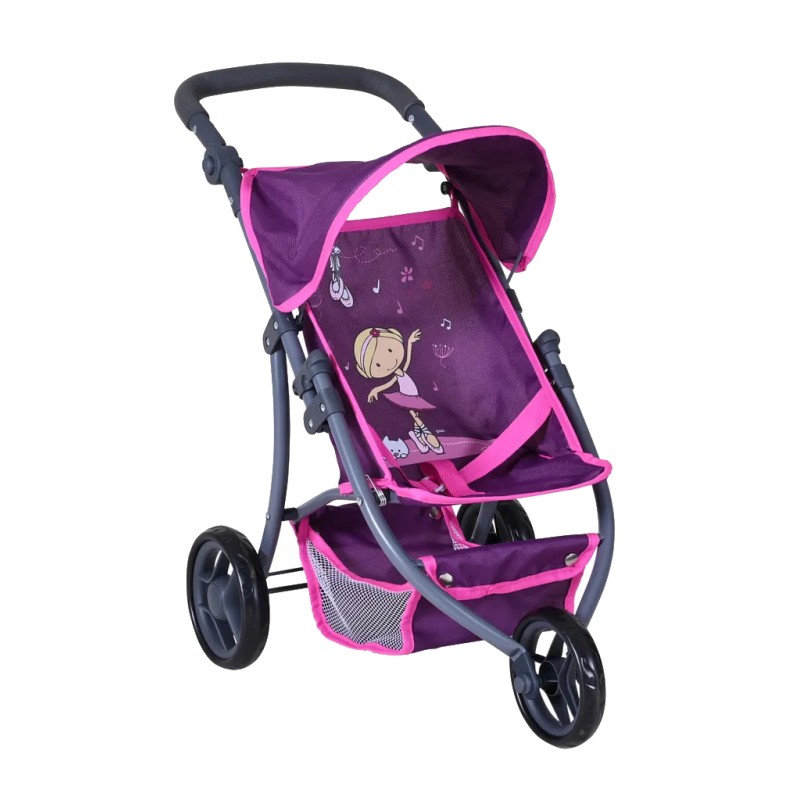 Różowy wózek dla lalek spacerówka Jogger Lio Knorr Toys 80268