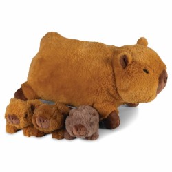 Kapibara mama z 3 młodymi...